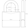 ABUS Touch Fingerprint hangslot 56/50