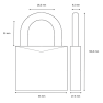 M&C Matrix cilinder in ABUS hangslot 86TI/55