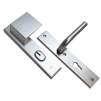 AMI veiligheidsbeslag duwer/kruk 361 PC 72 LS met kerntrekbeveiliging (rechthoekig) - SKG*** 