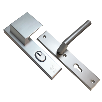 AMI veiligheidsbeslag duwer/kruk 374 PC 92 LS met kerntrekbeveiliging (rechthoekig) - SKG*** 