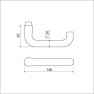 AMI deurkrukken 394 (U) - deurdikte 37 t/m 41 mm