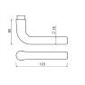 AMI deurkruk 361 (L) - gatdeel F1