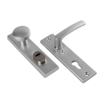 AMI kortschild veiligheidsbeslag knop/kruk PC 55 met kerntrekbeveiliging (rechthoekig) - SKG***