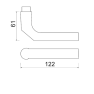 AMI deurkruk 369 - deurdikte 37 t/m 41 mm