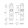 AXA Premium binnendeurbeslag set - PC 72