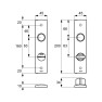AXA Premium binnendeurbeslag set - toilet