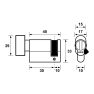 AXA halve knopcilinder (1x)