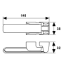 AXA Kierstandhouder IN 7351-20-81 (gelijkliggend)