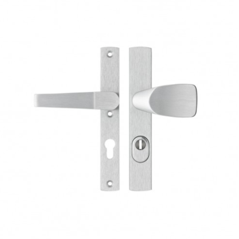 AXA Premium smalschildbeslag Wing-knop vast/kruk (Arrow) PC 72 RS met kerntrekbeveiliging - SKG*** 