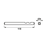 AXA Curve krukstift en bouten t.b.v. kruk/kruk - deurdikte 38 t/m 42 mm