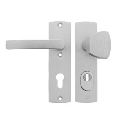 AXA Cur&shy;ve kort&shy;schild knop/kruk (Blok) PC 55 LS met kern&shy;trek&shy;be&shy;vei&shy;li&shy;ging - SKG*** 