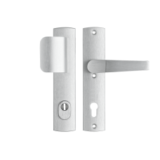AXA Premium veiligheidsbeslag D-duwer/kruk (Arrow) met kerntrekbeveiliging PC72 F1 RS - SKG*** AXA Premium veiligheidsbeslag D-duwer/kruk (Arrow) met kerntrekbeveiliging PC72 F1 RS - SKG***