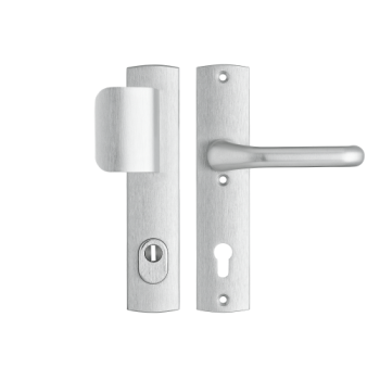 AXA Premium veiligheidsbeslag D-duwer/kruk (Flow) met kerntrekbeveiliging PC55 F1 RS - SKG*** 
