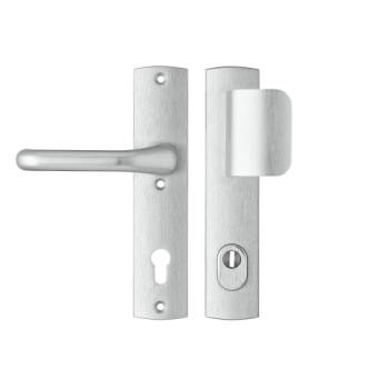 AXA Premium veiligheidsbeslag D-duwer/kruk (Flow) met kerntrekbeveiliging PC55 F1 LS - SKG*** AXA Premium veiligheidsbeslag D-duwer/kruk (Flow) met kerntrekbeveiliging PC55 F1 LS - SKG***