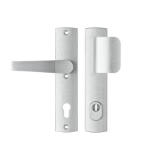 AXA Premium veiligheidsbeslag D-duwer/kruk (Arrow) met kerntrekbeveiliging PC72 F1 LS - SKG*** AXA Premium veiligheidsbeslag D-duwer/kruk (Arrow) met kerntrekbeveiliging PC72 F1 LS - SKG***