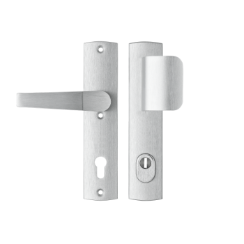 AXA Premium veiligheidsbeslag D-duwer/kruk (Arrow) met kerntrekbeveiliging PC72 F1 LS - SKG*** 