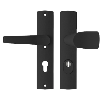 AXA Premium veiligheidsbeslag Wing-knop/kruk zwart met kerntrekbeveiliging PC55 F8 LS - SKG*** AXA Premium veiligheidsbeslag Wing-knop/kruk zwart met kerntrekbeveiliging PC55 F8 LS - SKG***