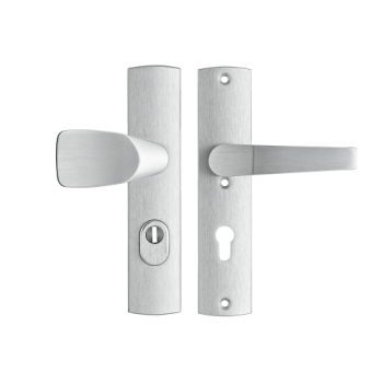 AXA Premium veiligheidsbeslag Wing-knop vast/Arrow-kruk PC 92 LS met kerntrekbeveiliging - SKG*** 
