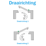 AXA veiligheids raamsluiting links zwart 3329 - SKG*