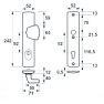 AXA Curve S-Knop veiligheidsbeslag (L) F1 PC92 LS met kerntrekbeveiliging - SKG***