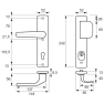 AXA Premium veiligheidsbeslag D-duwer/kruk (Flow) met kerntrekbeveiliging PC55 F1 LS - SKG*** AXA Premium veiligheidsbeslag D-duwer/kruk (Flow) met kerntrekbeveiliging PC55 F1 LS - SKG***