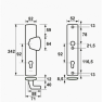 AXA Curve veiligheidsbeslag S-knop/kruk PC72 RS (rechthoekig) - SKG*** AXA Curve veiligheidsbeslag S-knop/kruk PC72 RS (rechthoekig) - SKG***