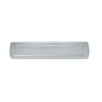 AXA Curve Plus - briefplaat los - deurdikte 38 t/m 54 - aluminium geanodiseerd geslepen F1