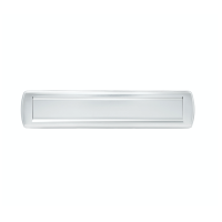 AXA Curve Plus - briefplaat los - deurdikte 38 t/m 54 - aluminium geanodiseerd F1
