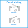 AXA Kierstandhouder EX 7355-15-81/L draairichting 1