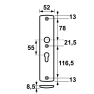 AXA Curve veiligheidsbeslag los binnenschild F1 PC55