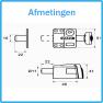 AXA 3012 Oplegslot wit - SKG*