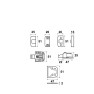 AXA 3015 Oplegslot wit (opdek) - SKG*