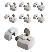 AXA 3015 Oplegslot wit (gelijkliggend) (7x) - SKG*