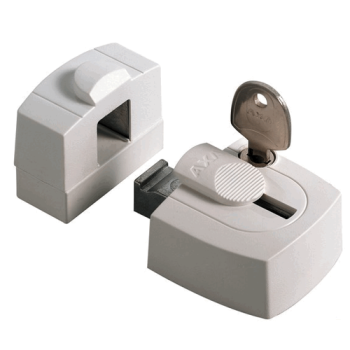 AXA 3015 Oplegslot wit (opdek) - SKG*