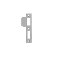 Sluitplaat AXA 7410 t.b.v. insteekslot 7415 - DR. 2+4 - Rechthoekig - RVS