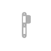 Sluitplaat AXA 7415 t.b.v. insteekslot 7415 - DR. 1+3 - Afgerond - RVS