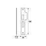 Sluitplaat AXA 7420 t.b.v. insteekslot 7420 of 7425 - PC 55 - DR. 1+3 - Rechthoekig - RVS