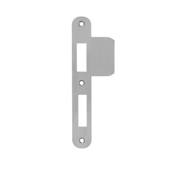 Sluitplaat AXA 7425 t.b.v. insteekslot 7420 of 7425 - PC 72 - DR. 1+3 - Afgerond (verlengde lip) - RVS
