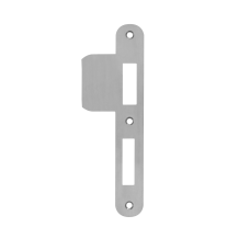 Sluit&shy;plaat AXA 7425 t.b.v. in&shy;steek&shy;slot 7420 of 7425 - PC 72 - DR. 2+4 - Af&shy;ge&shy;rond (ver&shy;leng&shy;de lip) - RVS