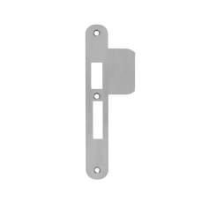 Sluit&shy;plaat AXA 7426 t.b.v. in&shy;steek&shy;slot 7421 of 7426 - PC 55 - DR. 1+3 - Af&shy;ge&shy;rond (ver&shy;leng&shy;de lip) - RVS