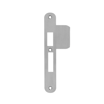 Sluitplaat AXA 7426 t.b.v. insteekslot 7421 of 7426 - PC 55 - DR. 1+3 - Afgerond (verlengde lip) - RVS