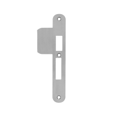 Sluit&shy;plaat AXA 7426 t.b.v. in&shy;steek&shy;slot 7421 of 7426 - PC 55 - DR. 2+4 - Af&shy;ge&shy;rond (ver&shy;leng&shy;de lip) - RVS