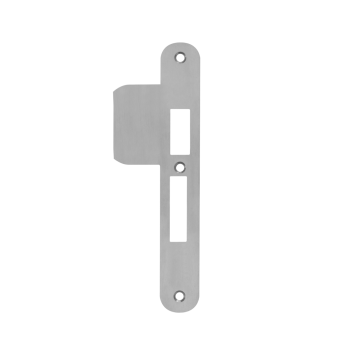 Sluitplaat AXA 7426 t.b.v. insteekslot 7421 of 7426 - PC 55 - DR. 2+4 - Afgerond (verlengde lip) - RVS