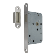AXA 7159 mag&shy;ne&shy;tisch loop&shy;slot - DR. 1+3 - doorn&shy;maat 50 - voor&shy;plaat af&shy;ge&shy;rond RVS