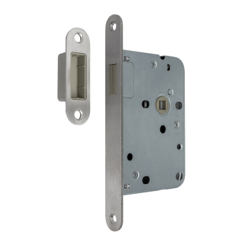 AXA 7159 magnetisch loopslot - DR. 1+3 - doornmaat 50 - voorplaat afgerond RVS