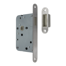 AXA 7159 mag&shy;ne&shy;tisch loop&shy;slot - DR. 2+4 - doorn&shy;maat 50 - voor&shy;plaat af&shy;ge&shy;rond RVS