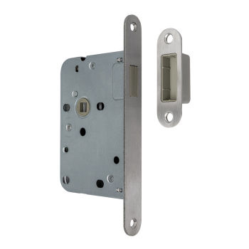 AXA 7159 magnetisch loopslot - DR. 2+4 - doornmaat 50 - voorplaat afgerond RVS