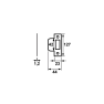 Sluitplaat AXA 7150 - RVS - rechthoekig - t.b.v. loopslot