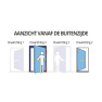 Nemef VP4109/17 - sluitplaat met verlengde lip - RVS - afgerond - dag/nachtschoot - DR. 2+4 