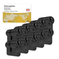 DOM Sig&shy;ma Plus ci&shy;lin&shy;der zwart (10x) - SKG**